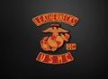 Leathernecks Wallpaper (Black)